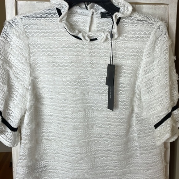 NWT BCBG Maxazria black and white top size XS - Picture 5 of 13